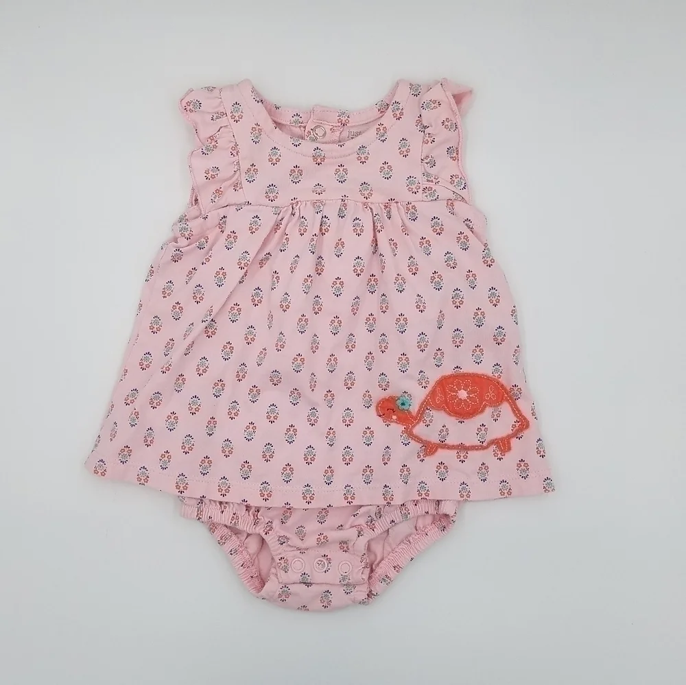 3 Rompers Turtle Frog 3-6m
